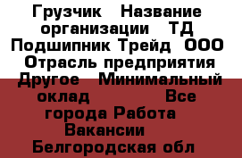 Грузчик › Название организации ­ ТД Подшипник Трейд, ООО › Отрасль предприятия ­ Другое › Минимальный оклад ­ 35 000 - Все города Работа » Вакансии   . Белгородская обл.